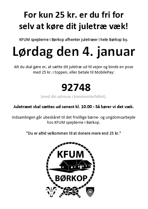 Indsamling af juletræer 2020